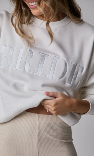 Sweatshirt hvid farve 